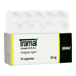 Tramal Capsules 50Mg (1 Box = 1 Strip)(1 Strip = 10 Capsules)
