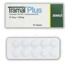 Tramal Plus Tablets 37.5Mg+325Mg (1 Box = 1 Strip) (1 Strip = 10 Tablets)