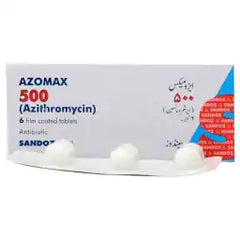 Azomax 500 Capsules 500Mg (1 Box = 2 Strips) (1 Strip = 3 Capsules)