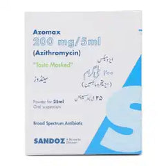 Azomax 25Ml Suspension 200Mg/5Ml