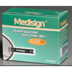 Medisign Glucose Strip 50's strip