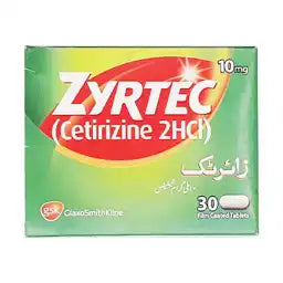 Zyrtec Tablets 10Mg (1 Strip = 15 Tablets)