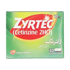 Zyrtec Tablets 10Mg (1 Strip = 15 Tablets)